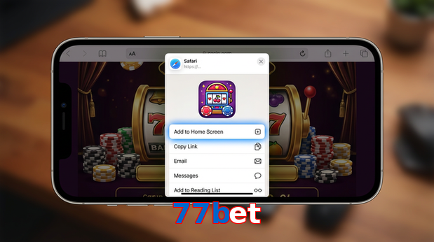 Game list for 77Bet ios section