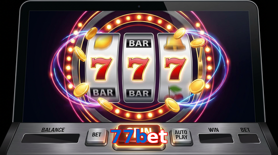 Main screen of 77Bet slots page for PK players