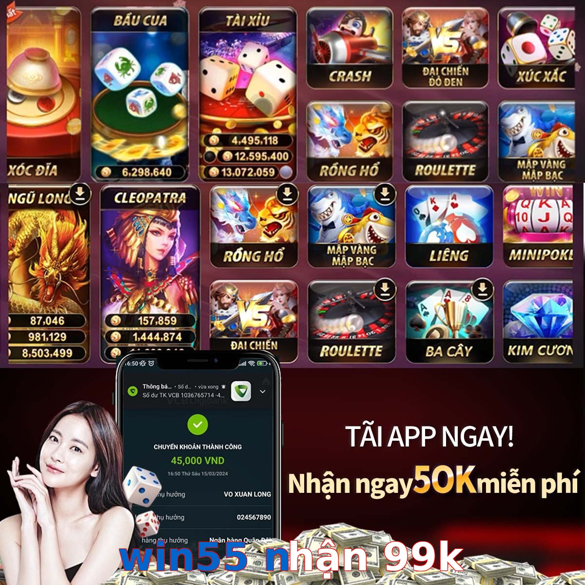 win55 nhận 99k